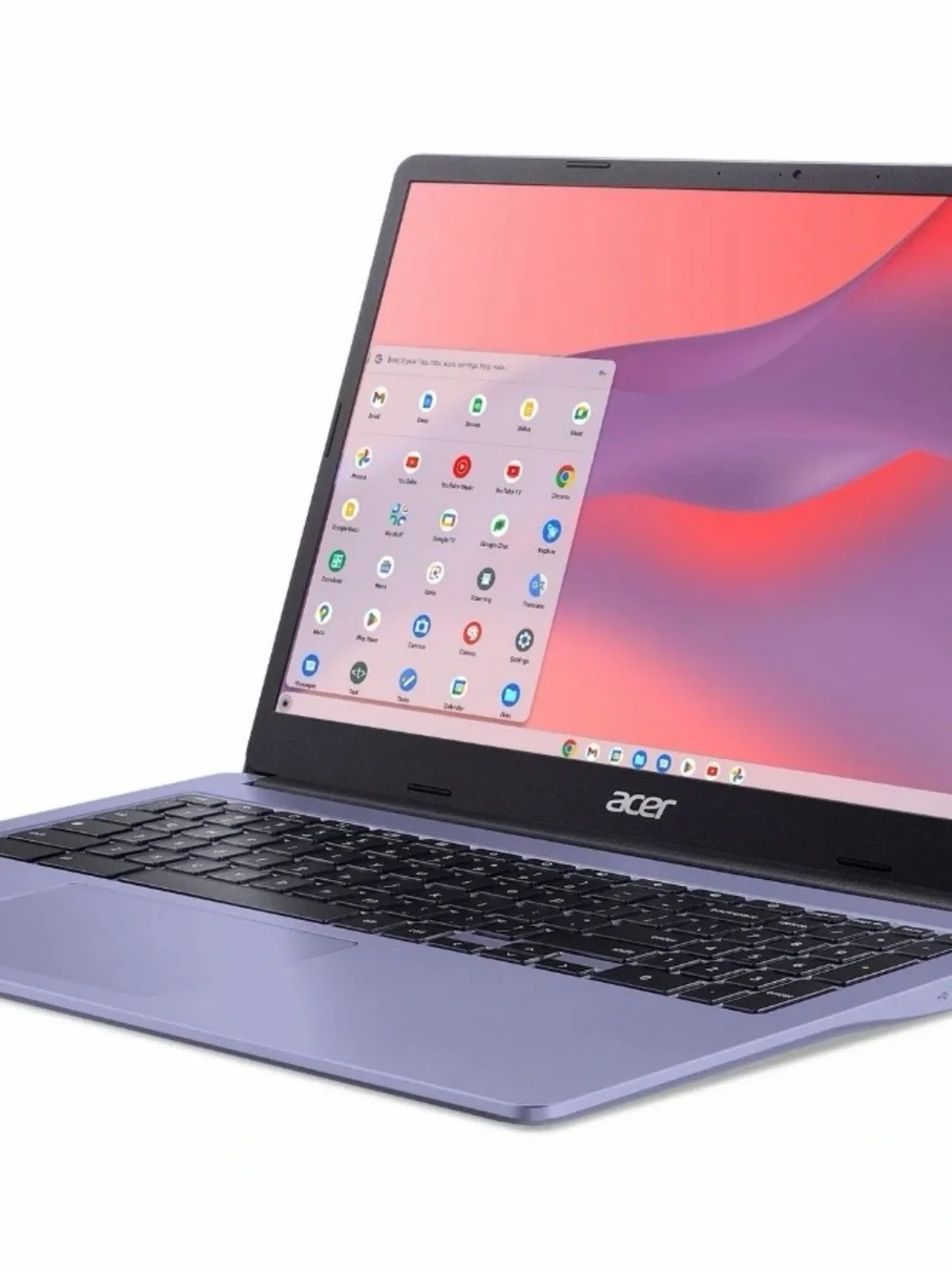 Acer Lavender Chromebook with Black Keyboard